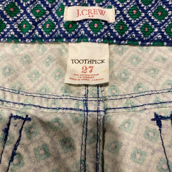 J crew multi color Toothpick Corduroy Pants - Picture 4 of 5